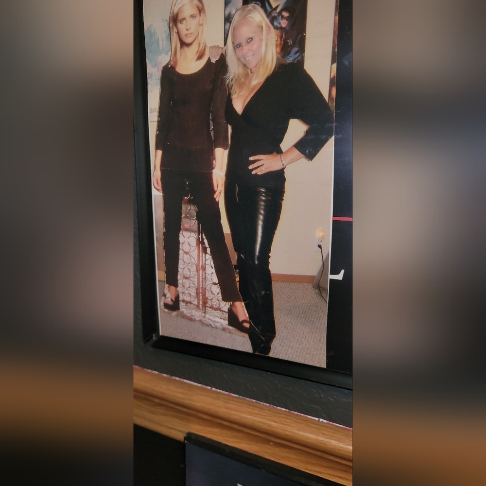 Elegant Black Leather Pants for Women LARGE